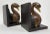 Early 20th Century Vintage Wooden Swan Bookends With Gilt Detail For Sale - Image 5 of 11
