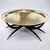 1960s Mid-Century Chinoiserie 45 Inch Hand-Etched Brass Tray Coffee Table on Teak Spider Base. For Sale - Image 5 of 11