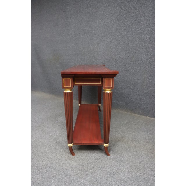 McLain Wiesand Mahogany Console Table With Inlay For Sale - Image 10 of 12