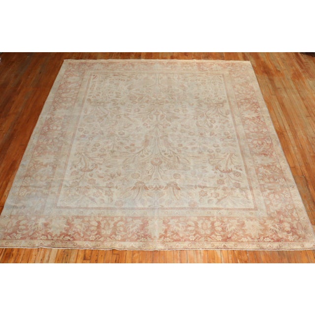 Early 20th Century Zabihi Collection Room Size Indian Rug - 9'7" x 11'4" For Sale - Image 4 of 10