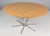 Piet Hein and Bruno Mathsson super circular dining table with original oak top Legs of chromed metal. Model super...
