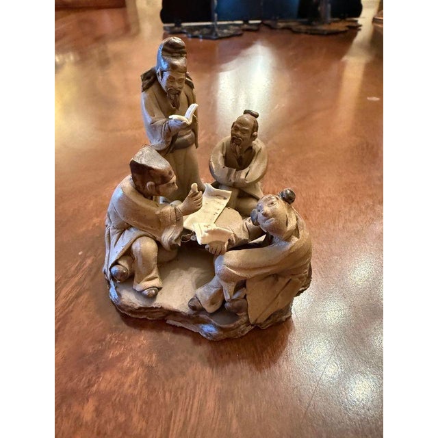 Sculpture Materials Set of Three Bonsai Mudmen For Sale - Image 7 of 9