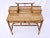 Brighton Pavilion burnt tortoise bamboo and grass cloth desk with British Colonial design elements featuring two glove...