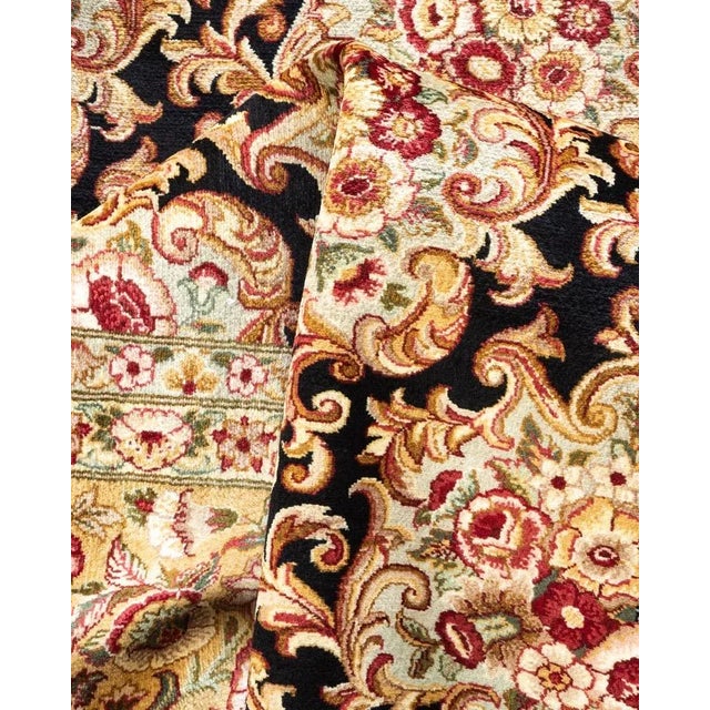 Textile Mogul, One-of-a-Kind Hand-Knotted Area Rug in Black, 8' 2" x 10' 0" For Sale - Image 7 of 8