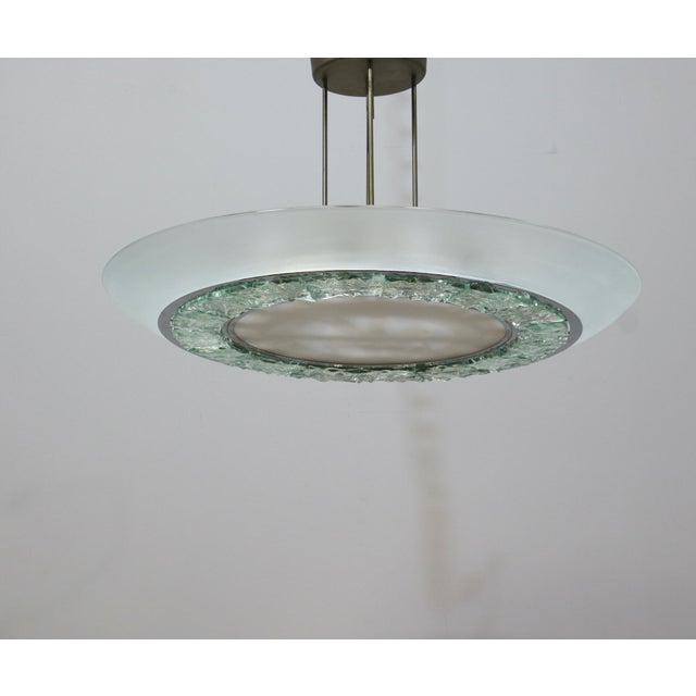 Large Model 2459 Pendant Light by Max Ingrand for Fontana Arte, 1965 For Sale - Image 11 of 18