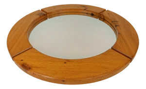 Mid-Century Modern Mirror in Pine, 1960s