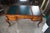 Vintage Chippendale Style Mahogany Carved Leather Inset Executive Office Desk For Sale - Image 16 of 18