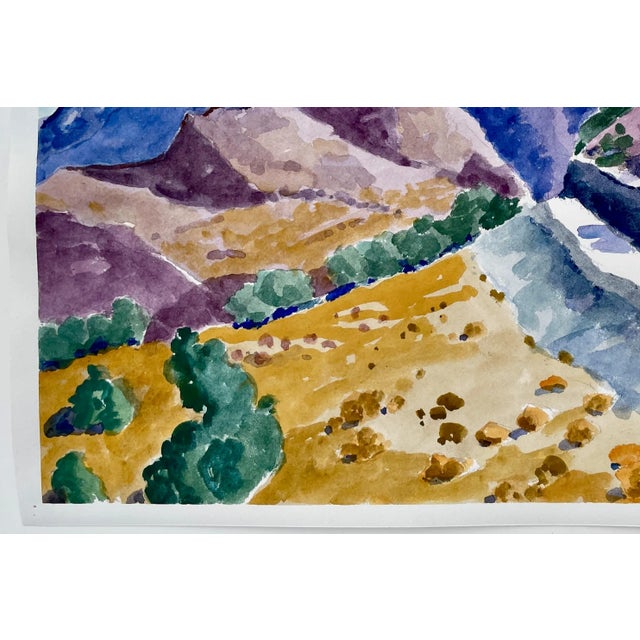 2020s “Road to Nevada City” Landscape Watercolor by Mary Alice Copp 2023 - For Sale - Image 5 of 7