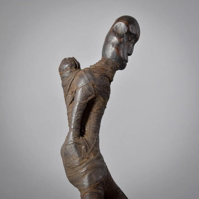 Early 20th Century Pere Male Figure with Pipe Tanzania For Sale - Image 9 of 13