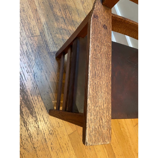 Gustave Stickley Children's Arts & Crafts Chair For Sale - Image 10 of 12
