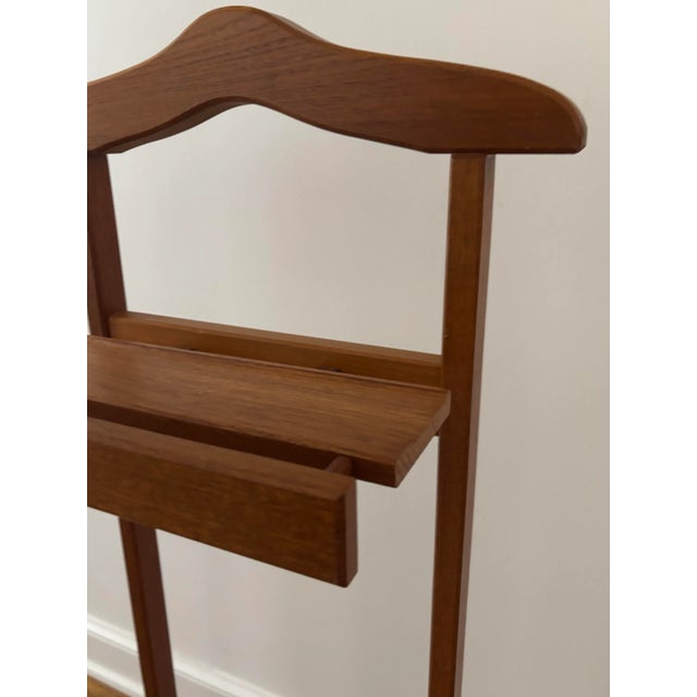 Wood MCM Mid 20th Century Danish Modern Teak Men’s Valet Attributed to F B Mobler For Sale - Image 7 of 12