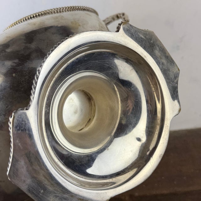 Antique Italian Silver-Plated Centerpiece Bowl with Dragon Handles, 1930s For Sale - Image 14 of 15