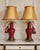 1970s Hollywood Regency Frederick Cooper Red Lamps With Silk Tassels, a Pair For Sale In Dallas - Image 6 of 13