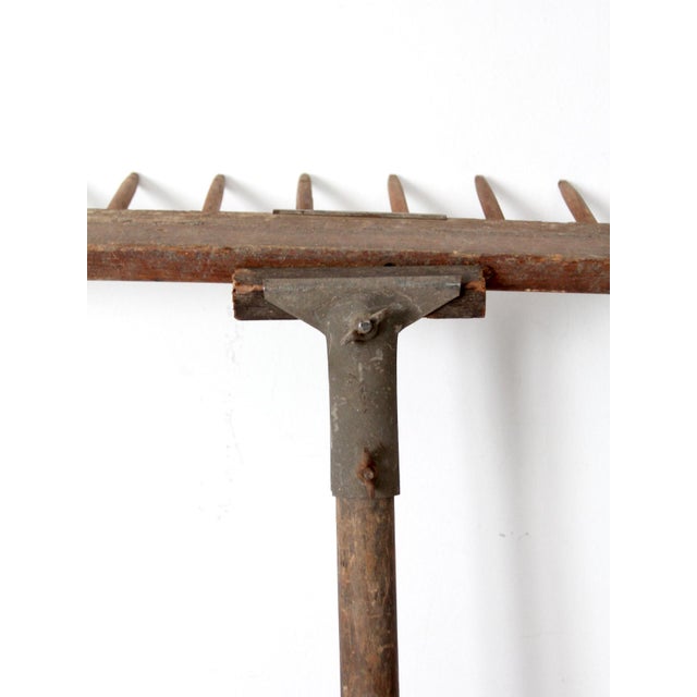 Antique Wooden Hay Rake For Sale - Image 6 of 8
