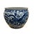 Blue Chinese Crackle Base Blue White Double Dragon Peony Porcelain Pot For Sale - Image 8 of 12