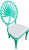 Vintage Coastal Tropitone Cast Aluminum Palm Leaf Dining Chair For Sale - Image 12 of 12