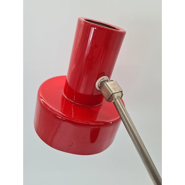 Red Modernist Red Desk Lamp from Elma, 1970s For Sale - Image 8 of 14