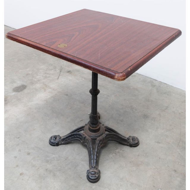 Vintage Bistro Table "Number 4" For Sale - Image 6 of 8