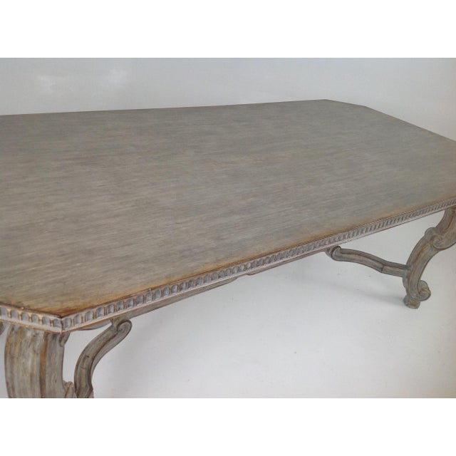 Custom Shabby Chic Dining Table With Custom Finish For Sale In San Diego - Image 6 of 7