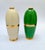 2 ceramic bottles Pucci, Umbertide, model C/664, both marked under the base Vintage, mid-century era One beige with gold...