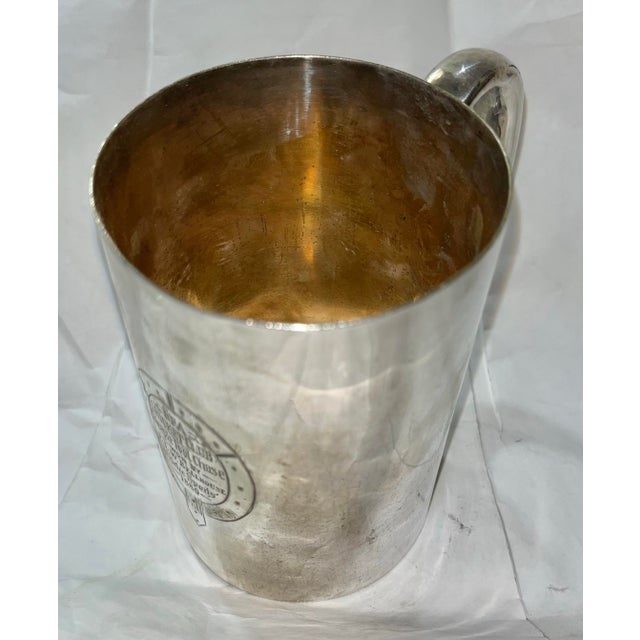 Late 19th Century Vintage 1880 Silverplate Pint Tankard Cricket Club Trophy For Sale - Image 5 of 9