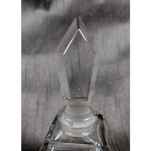 1980s Small Cut Crystal Perfume Bottle For Sale - Image 4 of 6