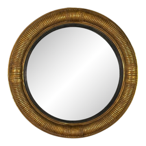 Late 19th Century Italian Giltwood Circular Mirror