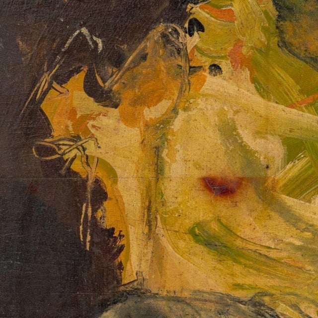 Abstract Elfi Schuselka Abstract Composition Oil on Board For Sale - Image 3 of 5