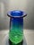 1950s Green and Blue Ripple, Scale Design by J. Svoboda Art Glass Vase For Sale - Image 4 of 8