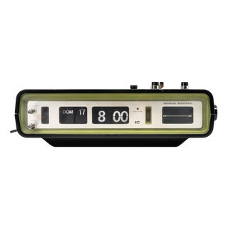 National Panasonic Rc 707b Alarm Radio Flip Clock, 1972 For Sale