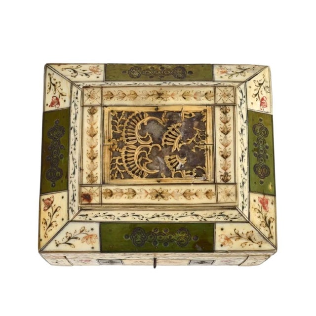 Mid 19th Century 19th Century Carved and Etched Bone Box, Circa 1860 For Sale - Image 5 of 7