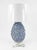 Italian Italian-Style Encrusted Blue Ceramic Floral Table Lamps - a Pair For Sale - Image 3 of 12