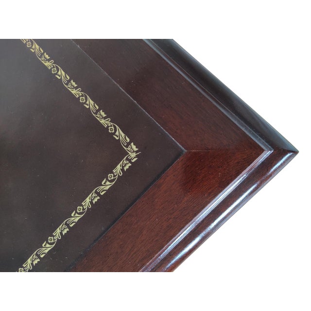 Wood 1980s Hekman Writing Desk For Sale - Image 7 of 13