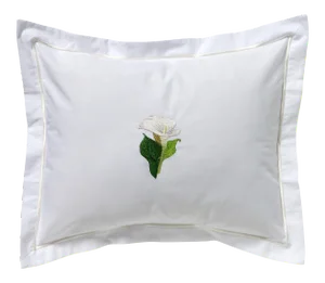 Calla Lily Boudoir Pillow, Embroidered