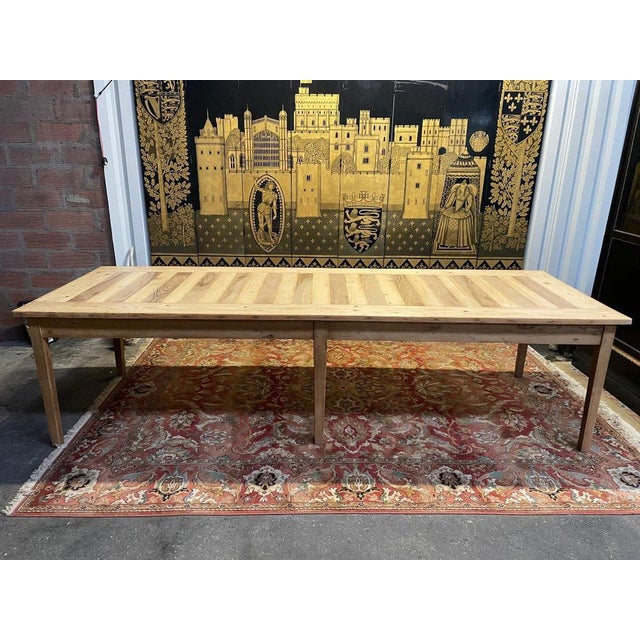 6-Legged Farmhouse Dining Table For Sale - Image 3 of 10