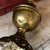 1900s Victorian Brass Oil Lamp With Ornate Base & Clear Glass Chimney For Sale - Image 10 of 12