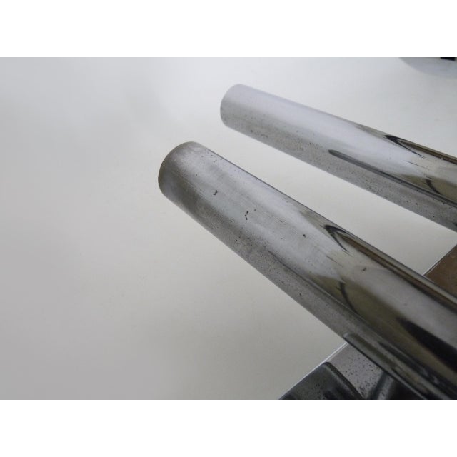 Four-Light Wall Sconces in Brushed Metal from Maison Sciolari. Italy, 1970s For Sale - Image 6 of 9