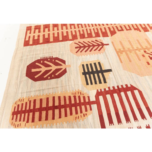 Modern Swedish Style Flat Weave Wool Rug by Doris Leslie Blau For Sale In New York - Image 6 of 7