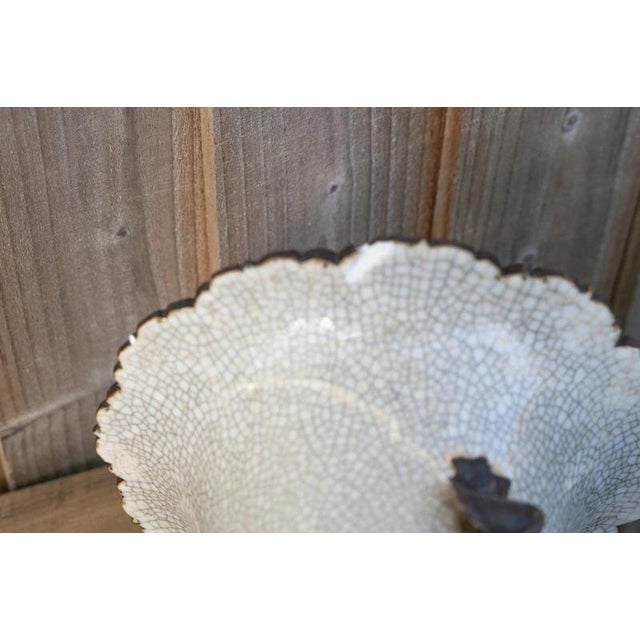 Large Antique Chinese Qing Dynasty Crackle Glaze Porcelain Vase, 1800s For Sale - Image 16 of 18