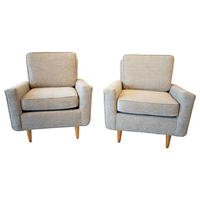 Wood Early Production Florence Knoll for Knoll Lounge Chairs - A Pair For Sale - Image 7 of 7