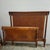 Pair of Italian Louis XVI–Directoire Style Figured Birch Twin Beds With Nightstand, C. 1950 For Sale - Image 12 of 12