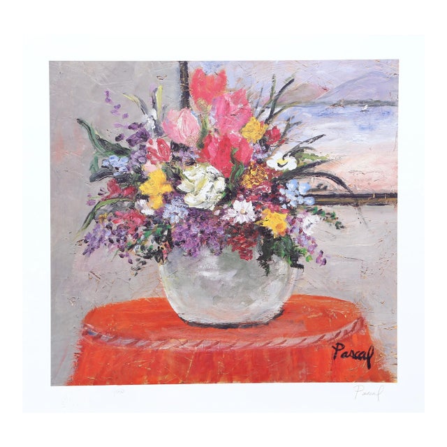 Early 21st Century "Flower Pot" Lithograph by Suzanne Pascal For Sale