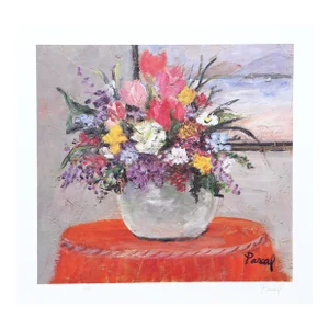Early 21st Century "Flower Pot" Lithograph by Suzanne Pascal