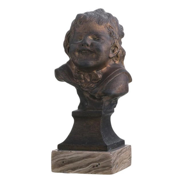 Gilt Bronze Bust Sculpture For Sale