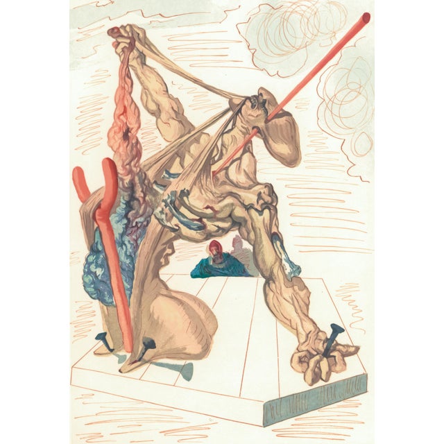 Original engraving from Salvador Dalí’s "The Divine Comedy" published by Editions d’Art Les Heures Claires, Paris, in...