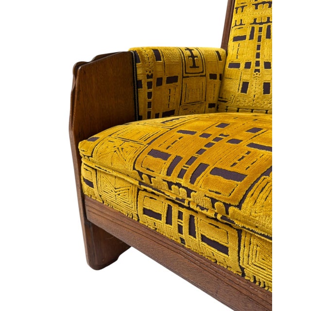 Art Deco Amsterdam School Lounge Chair by Cornelis Van Der Sluys, 1918 For Sale - Image 14 of 17