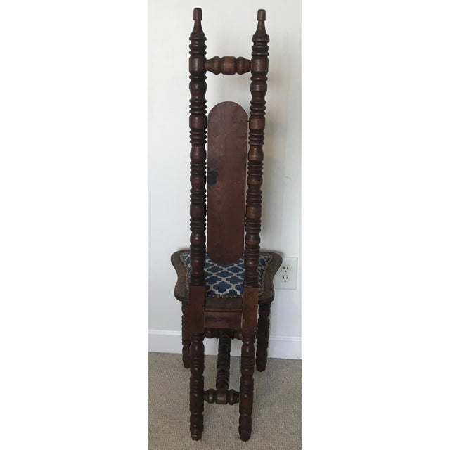19th Century Jacobean High Back Mexican Prayer Chair Chairish