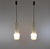 Glass White Glass Pendants by Massimo Vignelli for Venini, 1950s, Set of 2 For Sale - Image 7 of 7