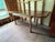 Vintage Solid Oak Wood Dining Table With Leaves For Sale - Image 13 of 13