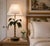 Metal Pair of Hollywood Regency Italian Tole Palm Tree Table Lamps For Sale - Image 7 of 12